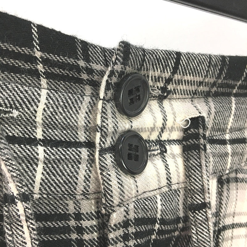 Et Al Yumiko Wool Blend Grey Black Plaid Baggy Drop Crotch Pants Ladies Size 2