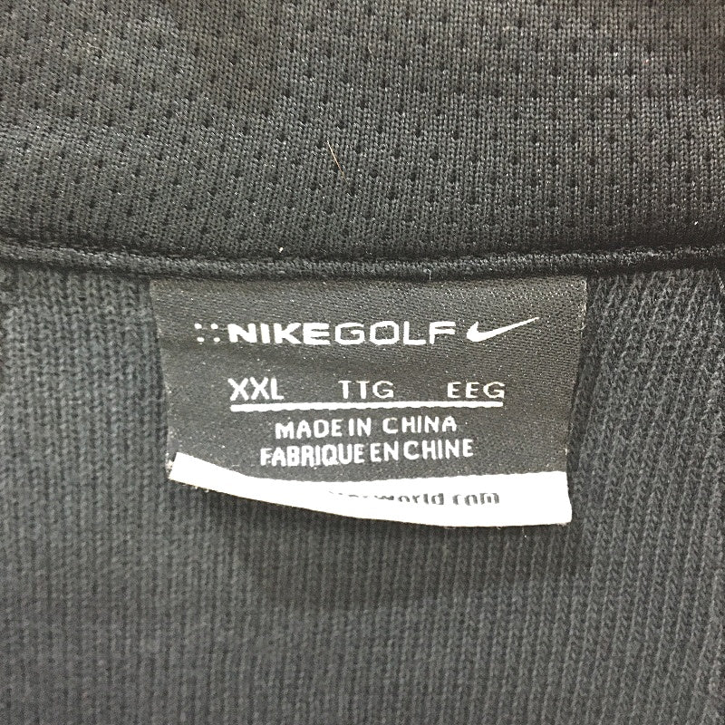 Nike Golf Jim Beam Patch Quarter Zip Black Cover Up Pullover Shirt Mens Size 2XL