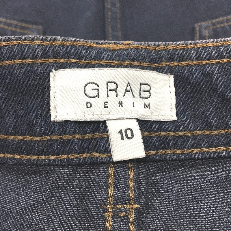 Grab Denim Sample High Rise Indigo Blue Denim Mini Skirt Ladies Size AU 10 NEW