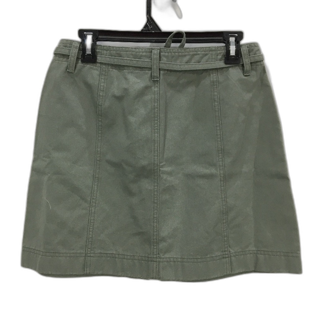 Grab Denim Sample High Rise Muted Khaki Green Mini Skirt Ladies Size AU 10 NEW