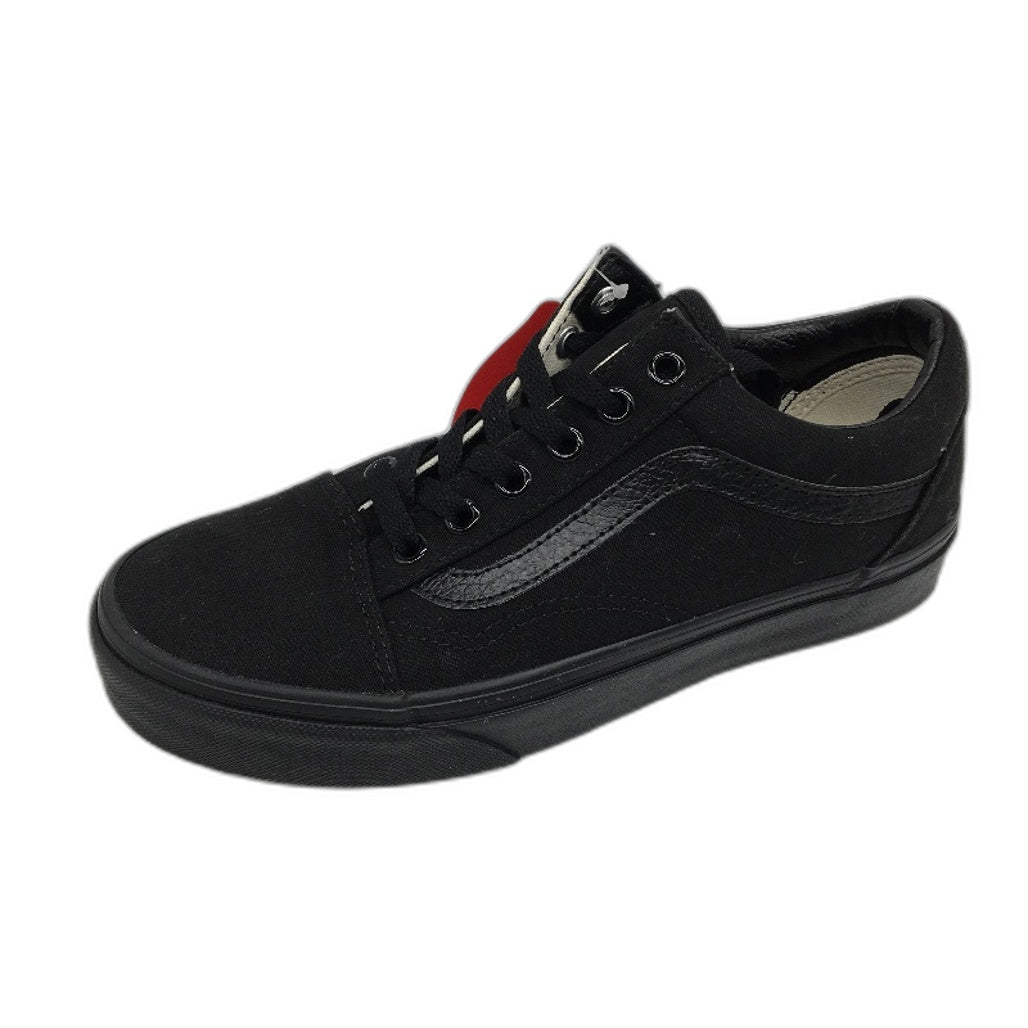 Vans Black On Black Old Skool Lace Up Skate Shoes Unisex US M5 L6.5 EU 36.5 NEW