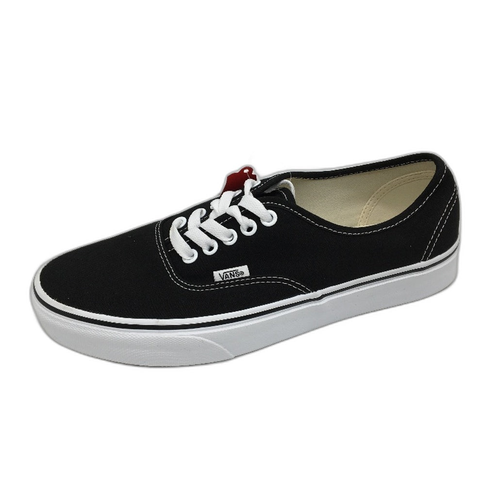 Vans Black Authentic Lace Up Low Top Skate Shoes Unisex US M8 L9.5 EU40 NEW