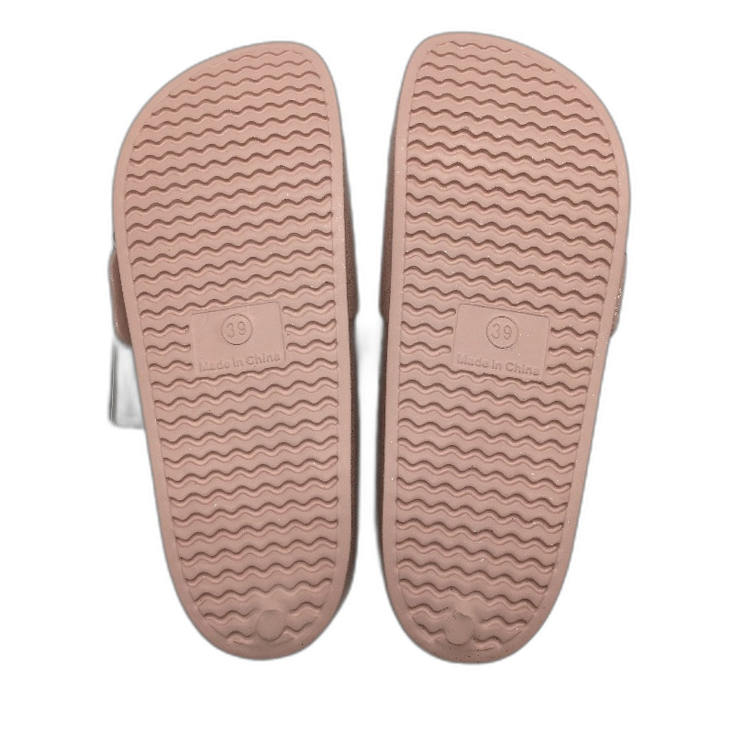 Holster Australia Blush Pink Solace Buckle Glitter Slide Ladies AU 8 EU 39 NEW