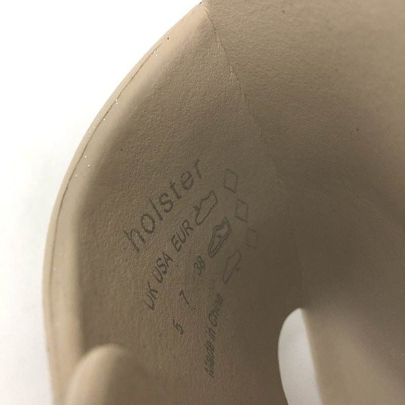 Holster Australia Sand Beige Solace Buckle Glitter Slide Ladies AU 7 EU 38 NEW