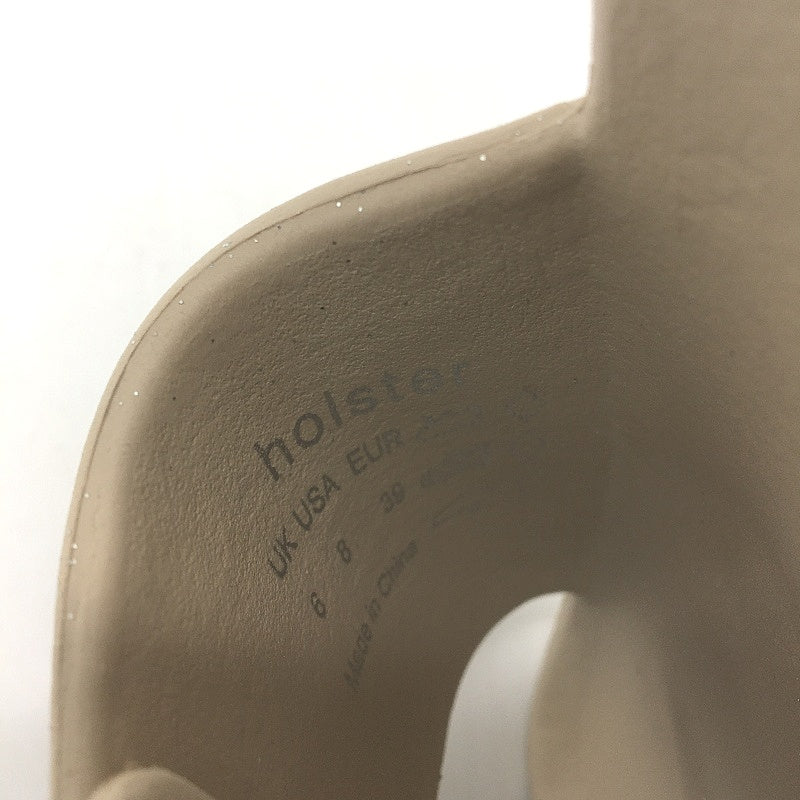 Holster Australia Sand Beige Solace Buckle Glitter Slide Ladies AU 8 EU 39 NEW