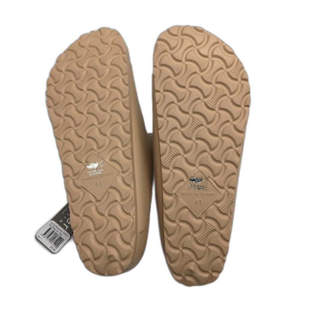 Holster Australia Tan Sundreamer Double Strap Slide Sandal Ladies AU10 EU 41 NEW