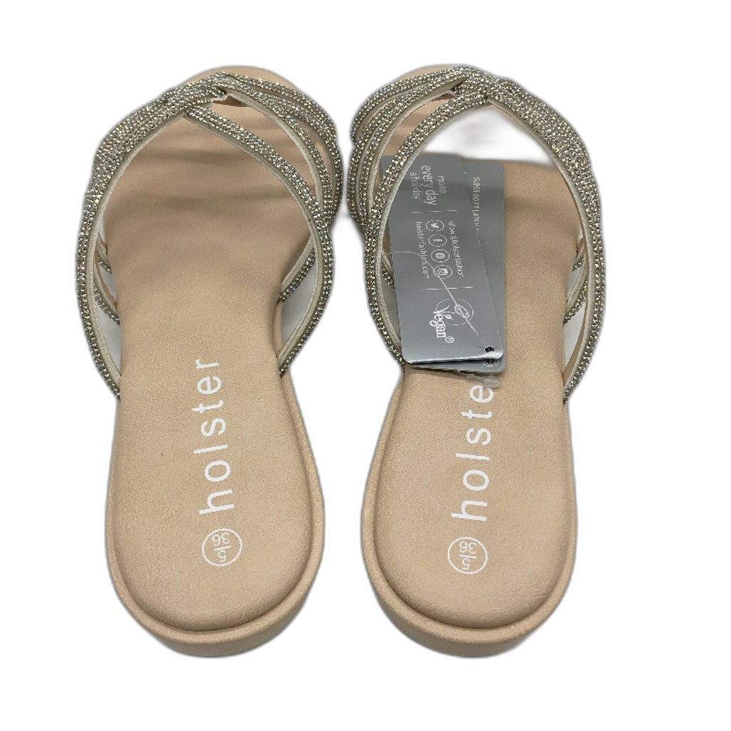 Holster Australia Sundance Wedge Strappy Glitter Sandals Ladies AU 5 EU 36 NEW