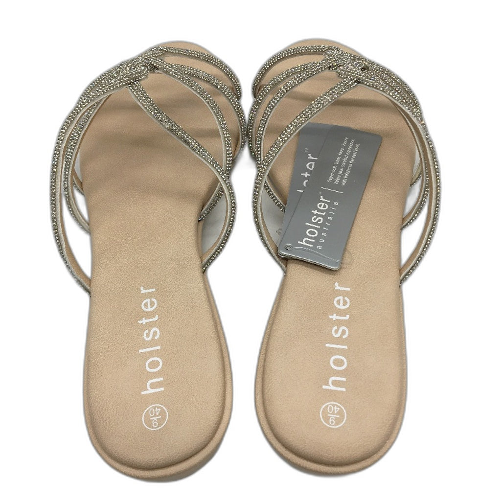 Holster Australia Sundance Wedge Strappy Glitter Sandals Ladies AU 9 EU 40 NEW