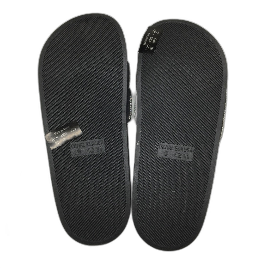 Holster Australia Sooth Black Glitter Detail Slide Sandals Ladies AU10 EU 41 NEW
