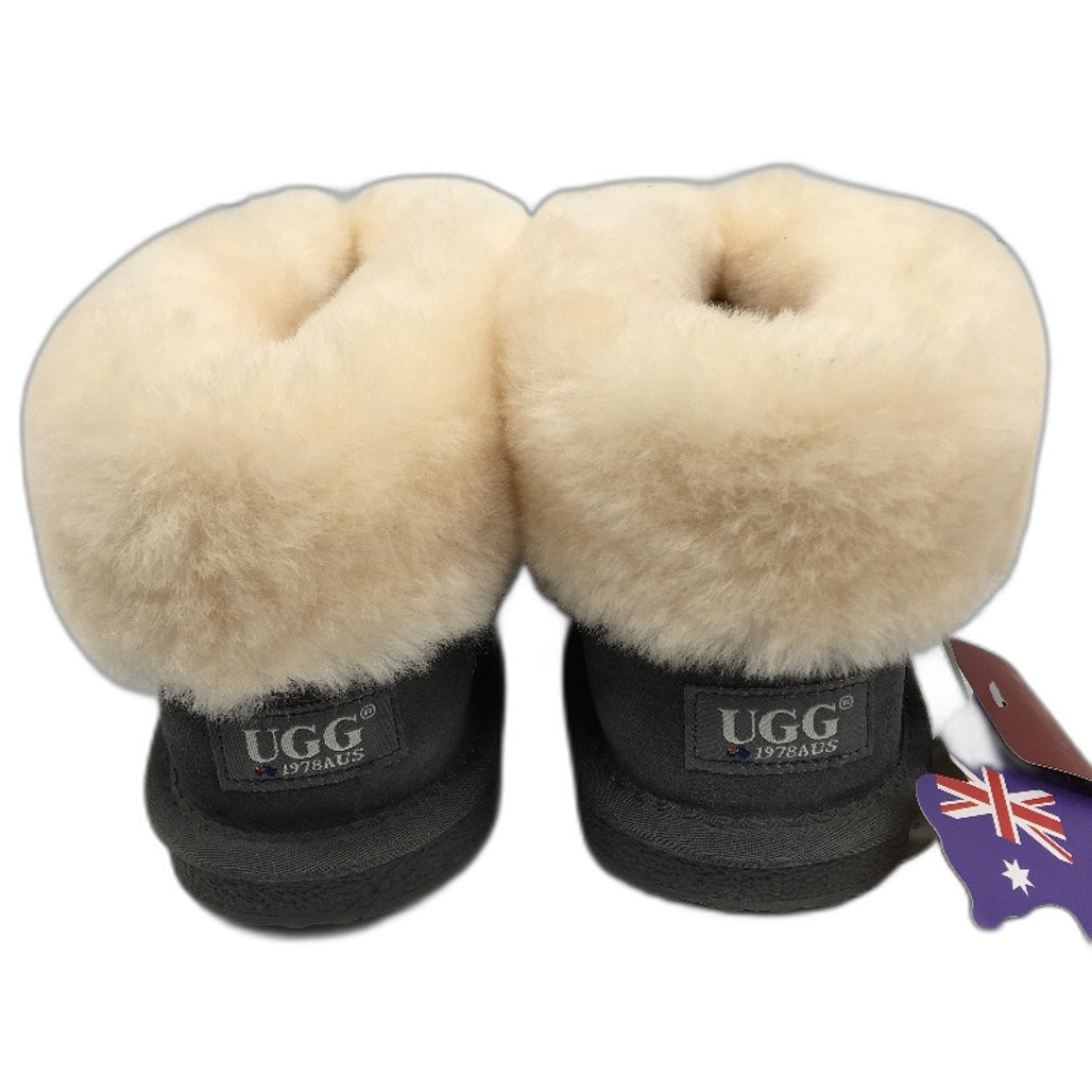 UGG 1978AUS Grey Australian Sheepskin Slipper Ladies SIze US 11 EU 42 NEW