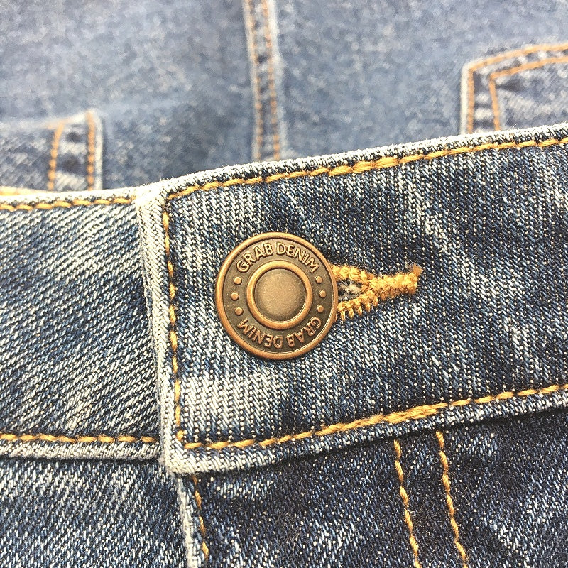 Grab Denim Sample A Line Indigo Blue Midi Jean Skirt Ladies Size AU 10 NEW