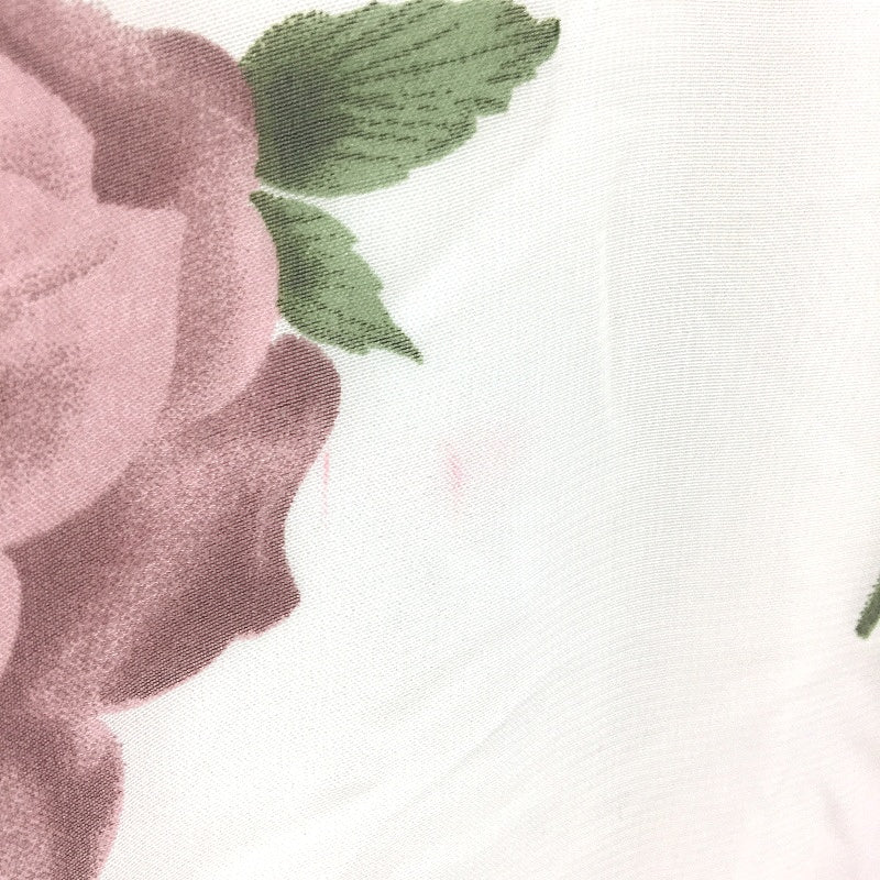 Caroline Morgan A Line White Pink Floral Sleeveless Mini Dress Ladies Size 8