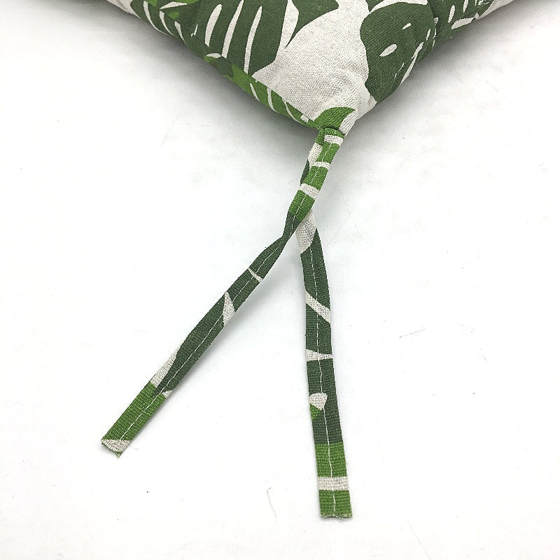 2 Piece Palm Tree Leaves Square Chair Seat Cushions 40x40cm NEW