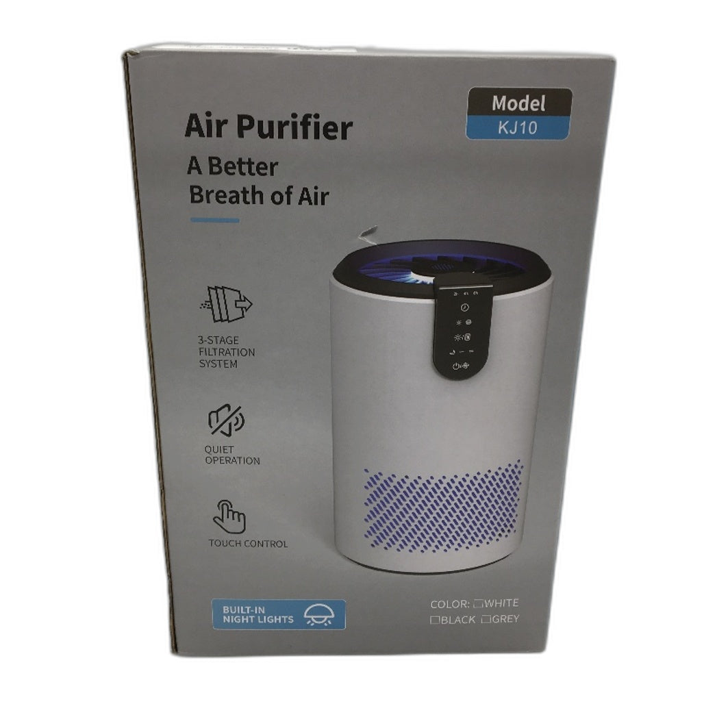 KJ10 3 Stage Filtration Quiet LED Touch Control Air Purifier in White NEW
