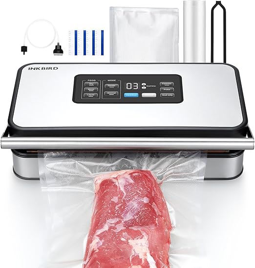 Inkbird INK-VS04 Home Food Dual Pump Motors Vacuum Sealer 12.4 Inch Seal NEW