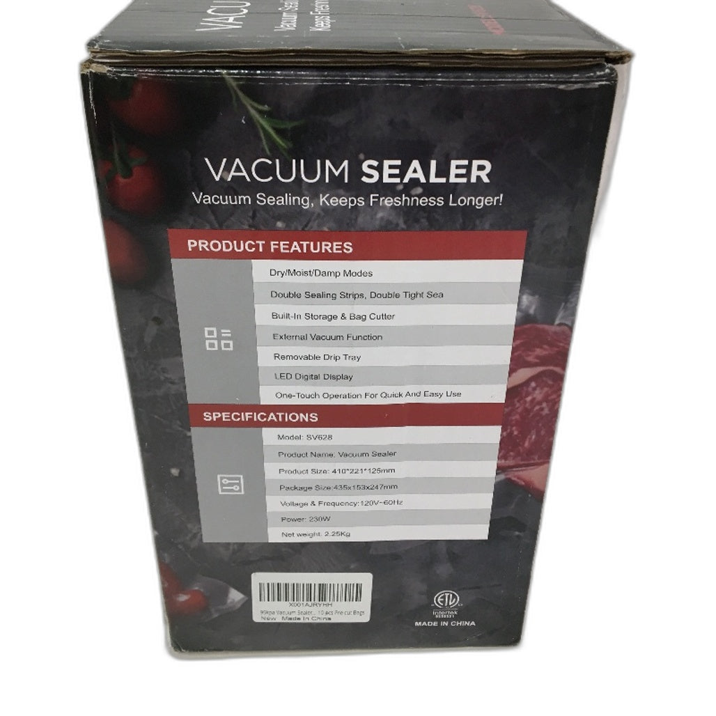 SV628 95kpa Automaticf Food Storage Vacuum Sealer 11 inch Rolls NEW