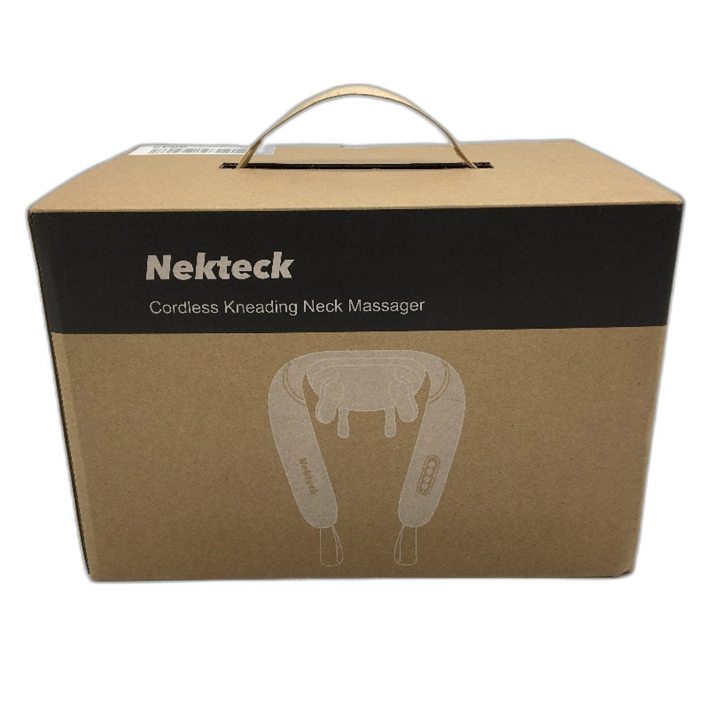 Nekteck NM-09 Cordless Kneading Neck 6 Dimension Massager with Heat NEW