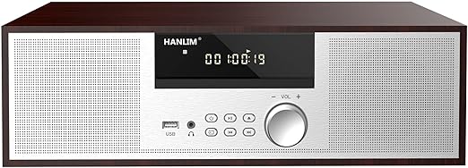 Hanlim HL-816 Vintage Wood Style HiFi CD MP3 Micro Player and FM Radio NEW