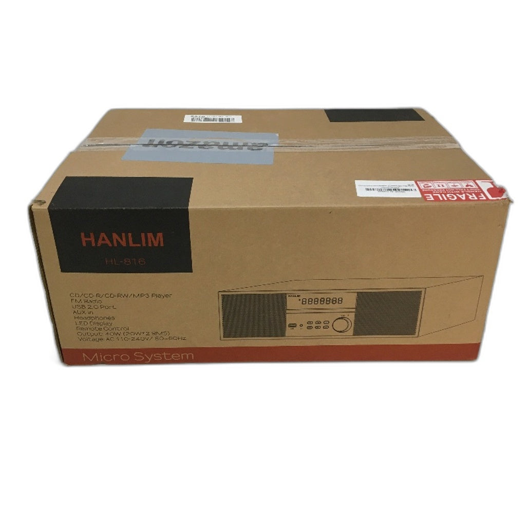 Hanlim HL-816 Vintage Wood Style HiFi CD MP3 Micro Player and FM Radio NEW