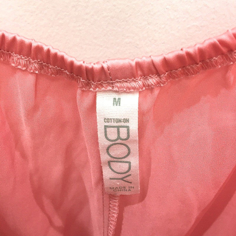 Cotton On Body Staycay Satin Lace Pink Sleep Romper Ladies Size Medium