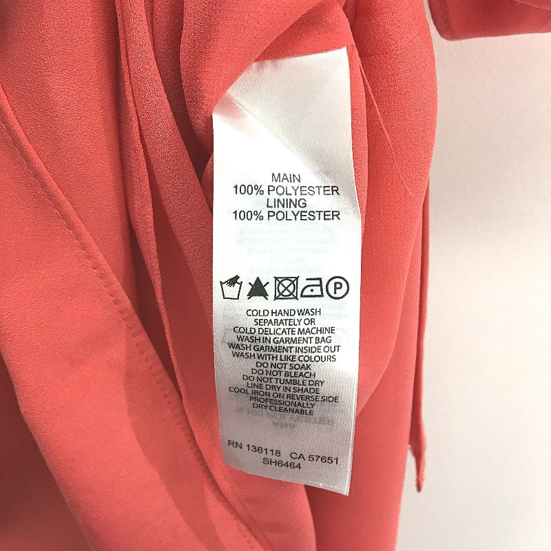 Forever New Anna High Apex Racer Lightweight Coral Pink Cami Ladies Size AU 8