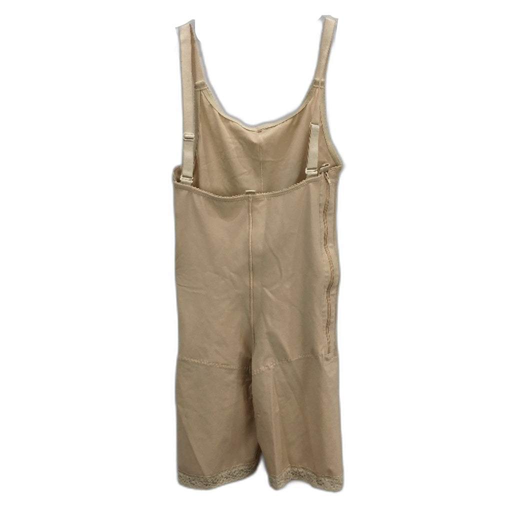 Isavela Comprexxwear Mid Knee Beige Compression Bodysuit Ladies Size Large NEW