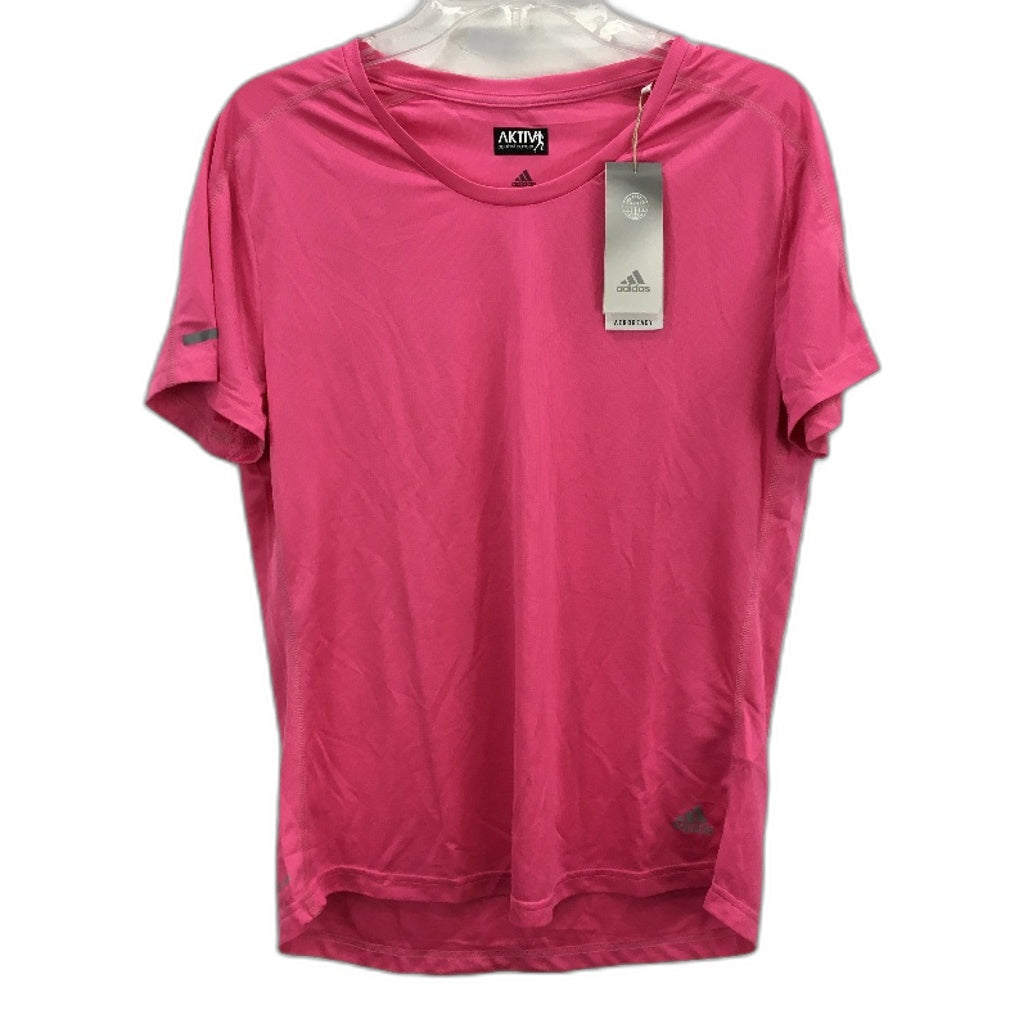 Adidas AeroReady AKTIV Against Cancer Pink Run It Tee Ladies Size Large NEW