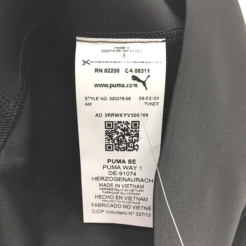 Puma Bonded High Waisted Black Lavender Full Length Tights Ladies Size Small NEW