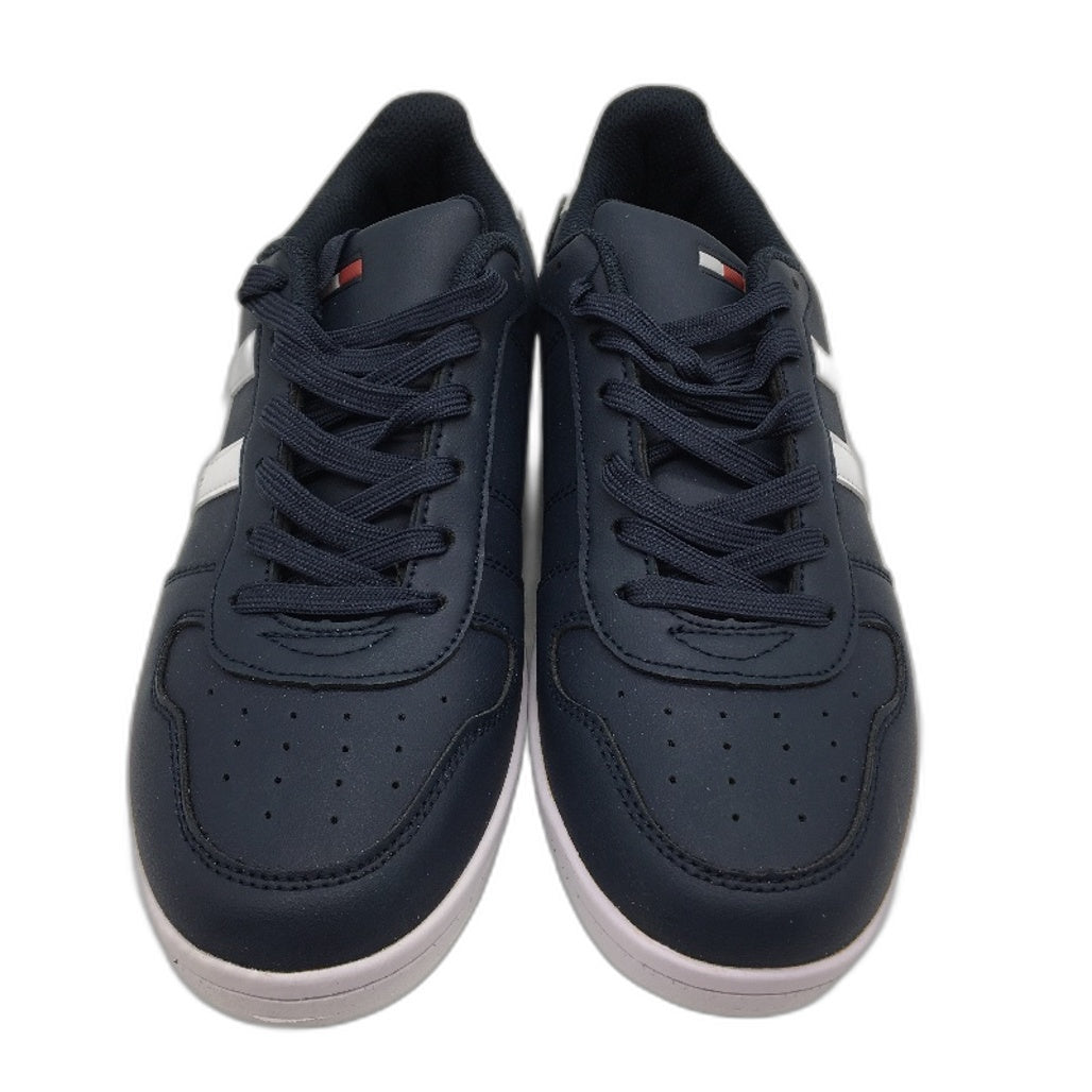 Tommy Hilfiger Navy & White TM Leman Sneaker Lace Up Trainers Mens US9 EU 42 NEW