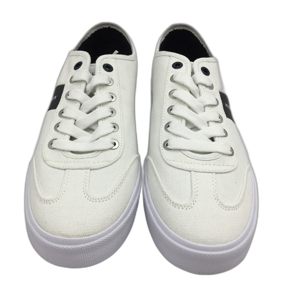 Tommy Hilfiger White Canvas TM Pandora Sneaker LaceUp Trainers Mens US8 EU41 NEW