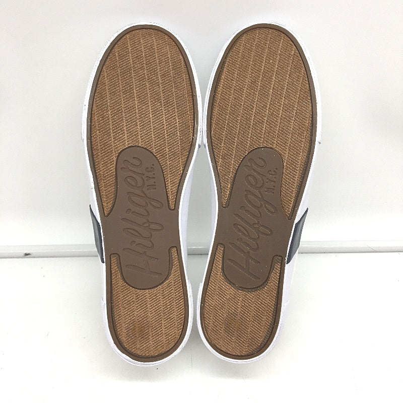 Tommy Hilfiger White Canvas TM Pandora Sneaker LaceUp Trainers Mens US8 EU41 NEW