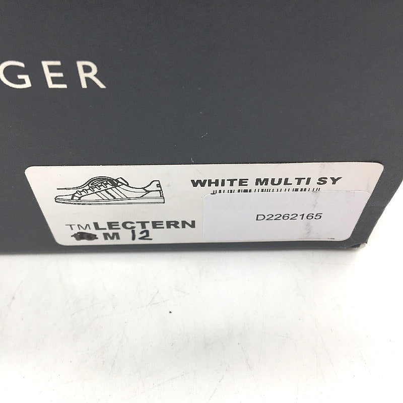 Tommy Hilfiger White TM Lectern Sneaker Lace Up Trainers Mens US 12 EU 45.5 NEW