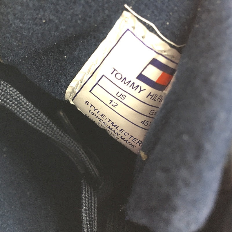 Tommy Hilfiger Navy TM Lectern Sneaker Lace Up Trainers Mens US 12 EU 45.5 NEW