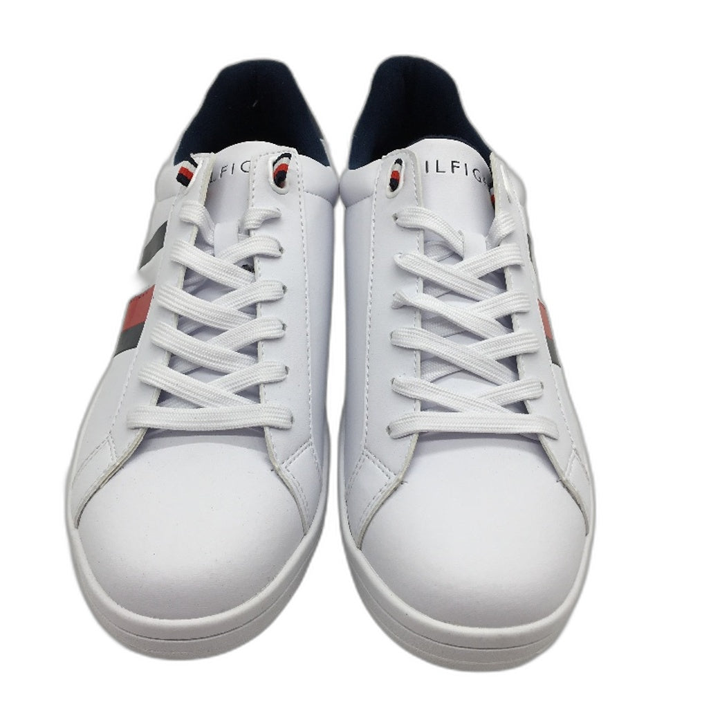 Tommy Hilfiger White TM Lectern Sneaker Lace Up Trainers Mens US 13 EU 47 NEW
