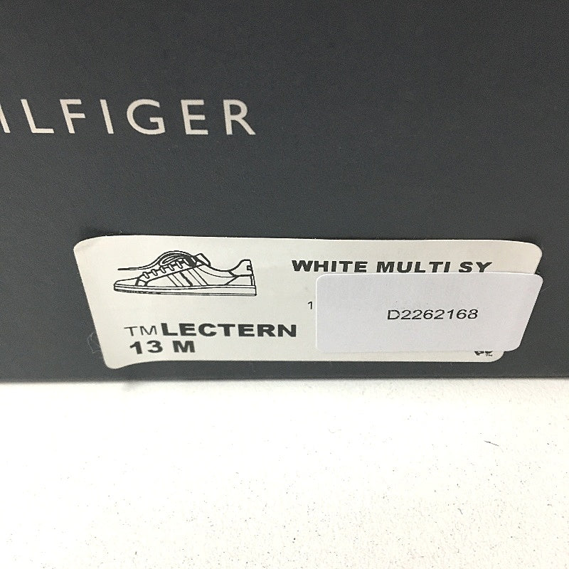 Tommy Hilfiger White TM Lectern Sneaker Lace Up Trainers Mens US 13 EU 47 NEW