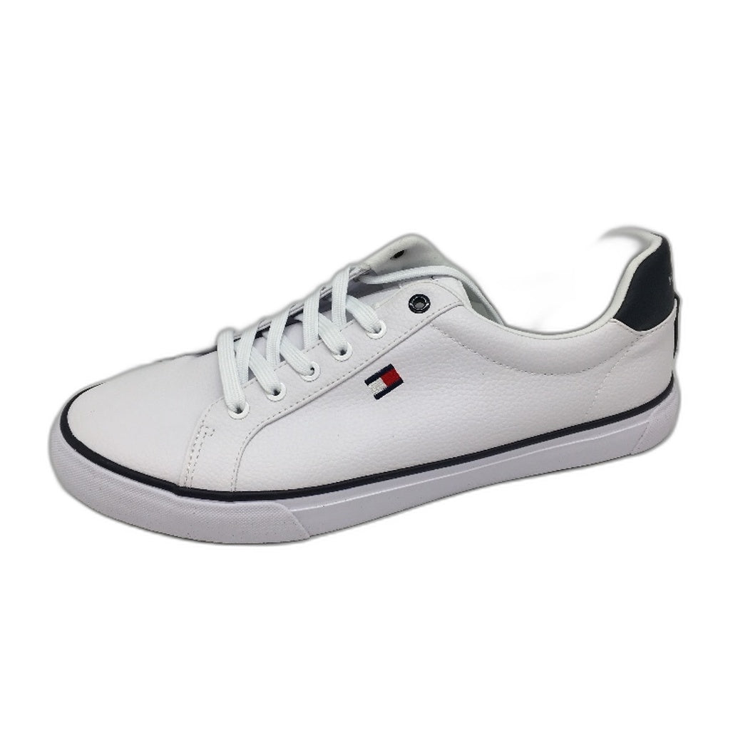 Tommy Hilfiger White TM Randal Sneaker Lace Up Trainers Mens US 12 EU 45.5 NEW