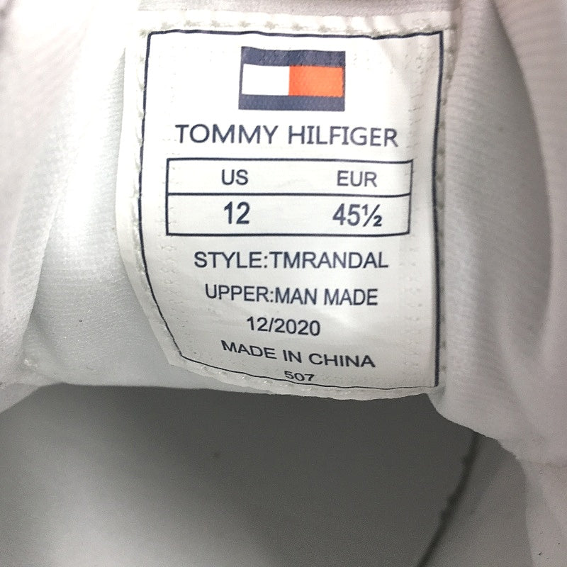 Tommy Hilfiger White TM Randal Sneaker Lace Up Trainers Mens US 12 EU 45.5 NEW