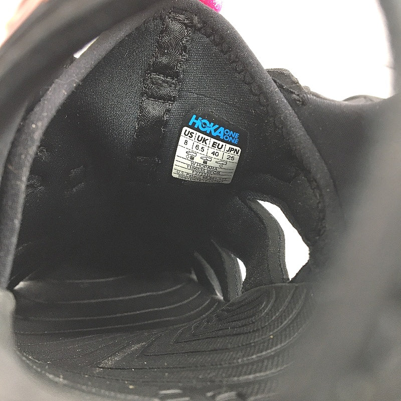 Hoka One One Hopara Black Adventure Sandals Ladies Size US 8 EU 40 NEW