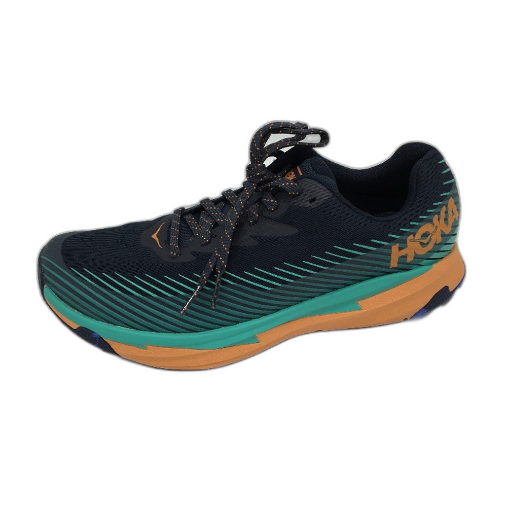 Hoka One One Torrent 2 Navy Teal & Orange Sneakers Mens Size US 8 EU 41 NEW