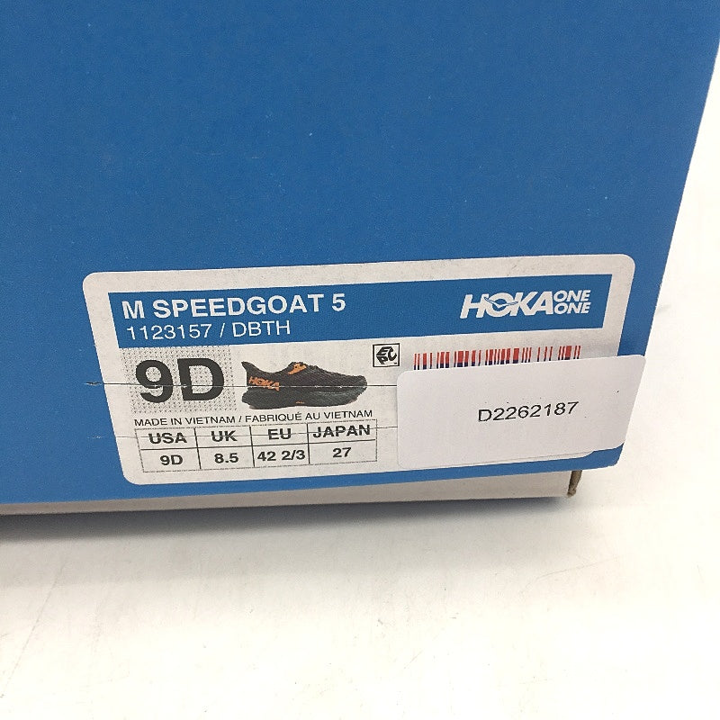 Hoka Vibram Megagrip Dark Green Speedgoat 5 Sneakers Mens Size US 9D EU42 NEW