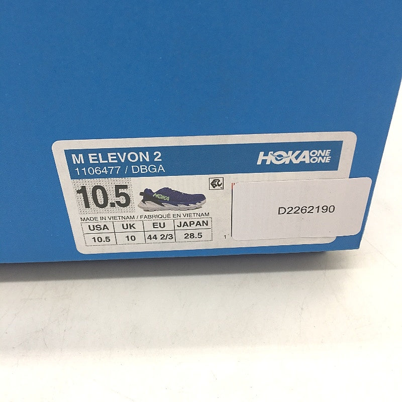 Hoka One One Elevon 2 Purple Lime Sports Sneakers Mens Size US 10.5 EU 44 NEW