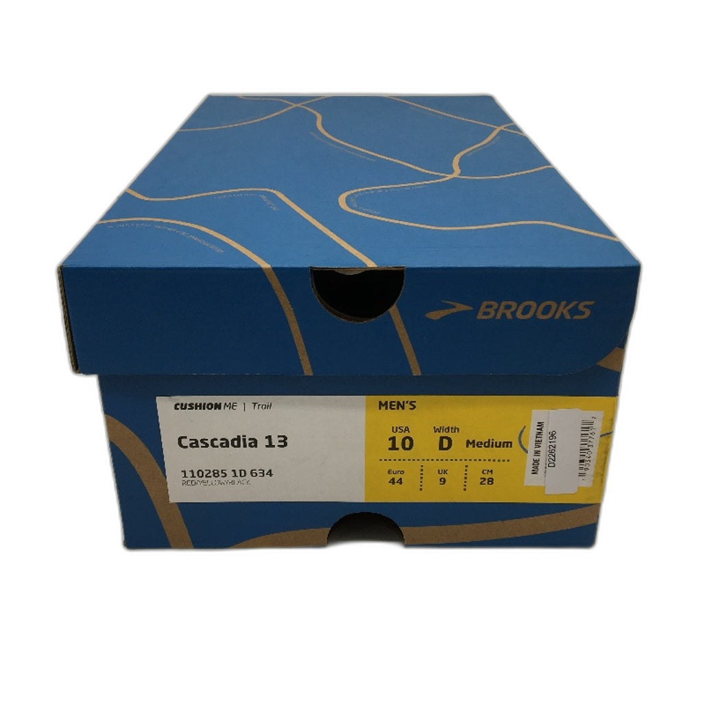 Brooks Cascadia 13 Red & Maroon Trail Running Sneaker Shoes Mens US 10D EU44 NEW