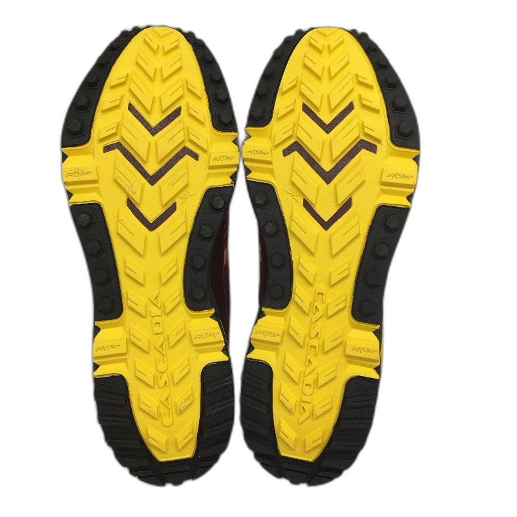 Brooks Cascadia 13 Red & Maroon Trail Running Sneakers Mens US 11.5D EU45.5 NEW