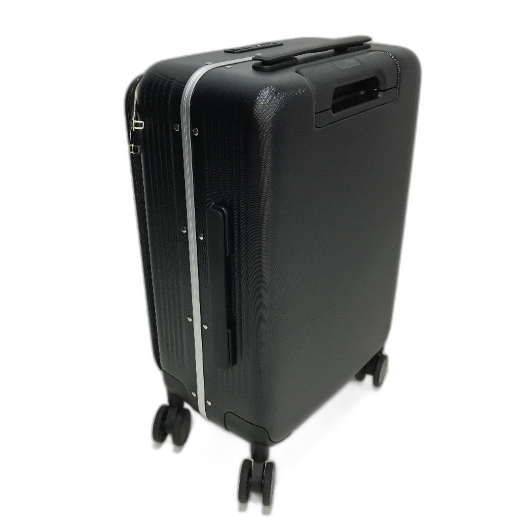 Hanke Black Carry On Luggage Open Top 20" TSA Lockable Hardshell Suitcase NEW