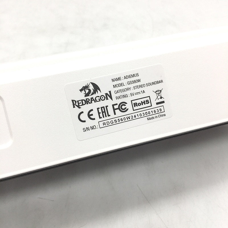 Redragon GS560 Adiemus RGB Dynamic Light Desktop Soundbar Computer Speaker NEW