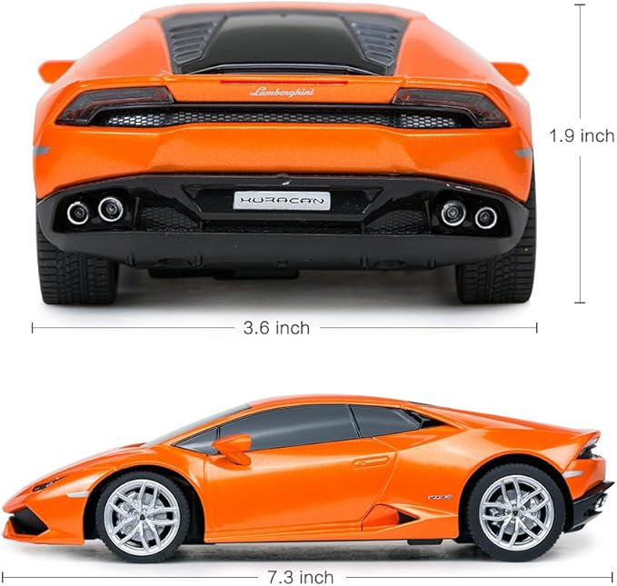 RASTAR 1:24 Scale Orange Lamborghini Huracan Remote Control RC Car Toy Age6+ NEW