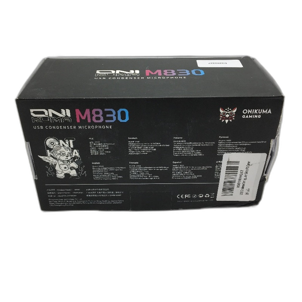 ONIKUMA USB Condenser Microphone Gaming Streaming Mic With Mute Button NEW