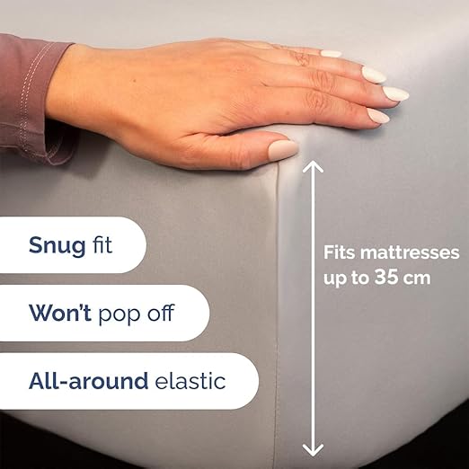 CGK Linens Queen Size Microfibre 4PCS Sheets & 2 Pillowcases Set Light Grey NEW