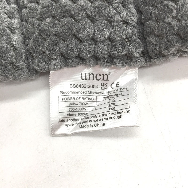 Uncn Microwavable Heating Pad Wheat Bag For Neck Shoulders Back Pain Relief NEW