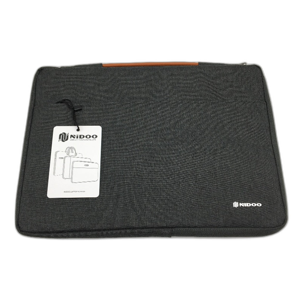 NIDOO 12.5 Inch Laptop Bag Velvet Cushioned Protective Sleeve Case Dark Grey NEW